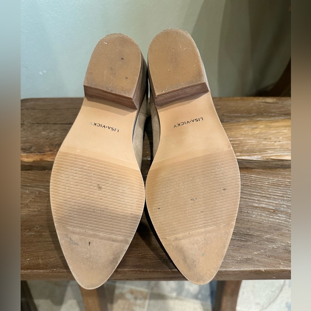 Lisa Vicky EUC Noblex Tan Camel Bootie - Size 7-1/2 - Picture 7 of 7